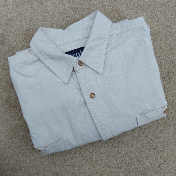 Cream Denim Button Down - Picture 8 of 8